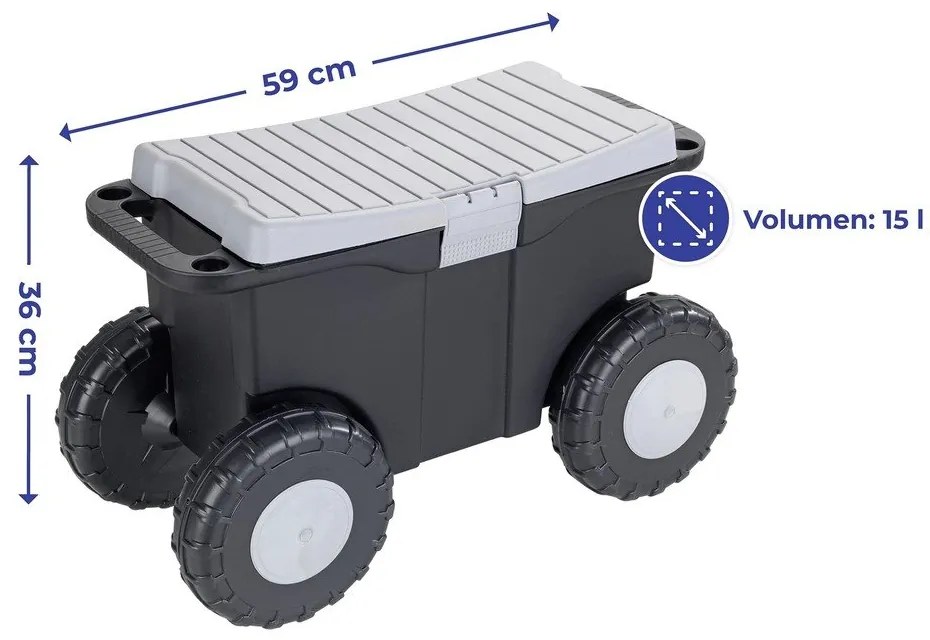 Záhradný box na kolieskach - Maximex