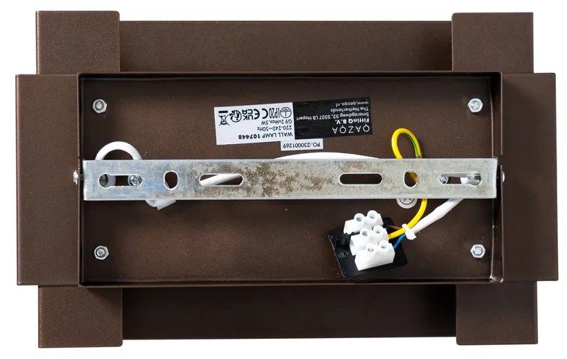 Priemyselná nástenná lampa tmavo bronzová 2-svetlá - Coen