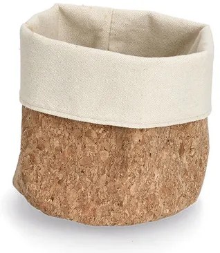 Zeller Present Malý úložný korkový košík na pečivo, KOREK, priemer 13x13