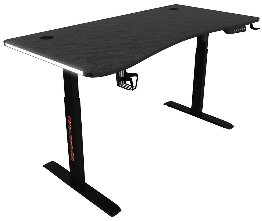 Herný stôl BR02 čierny 140 cm