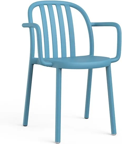 BonamiSada 2 modrých záhradných stoličiek s opierkami Resol Sue