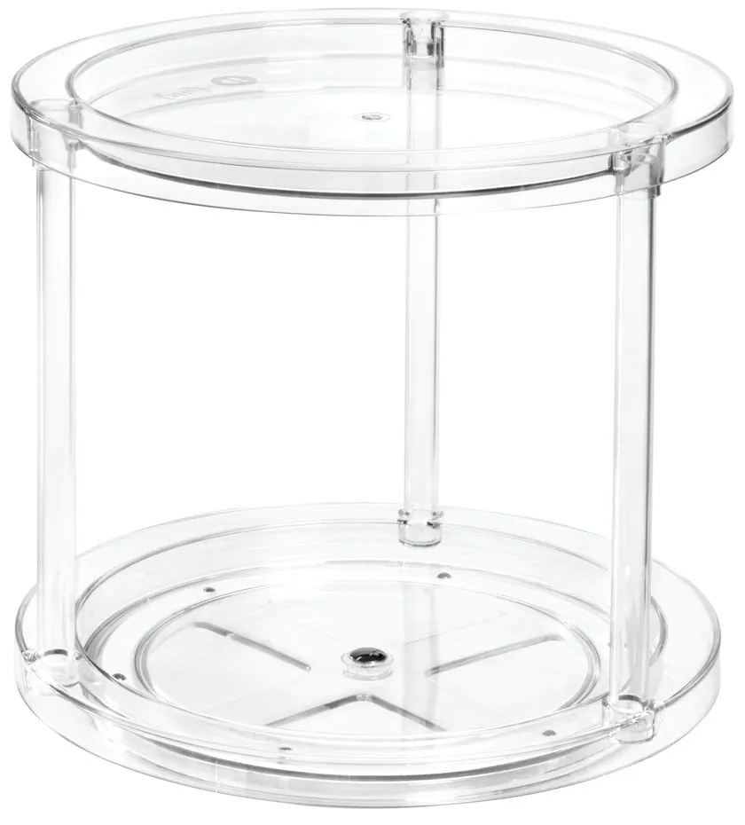 Okrúhly otočný dvojposchodový podstavec na dózy iDesign The Home Edit, ⌀ 24,1 cm