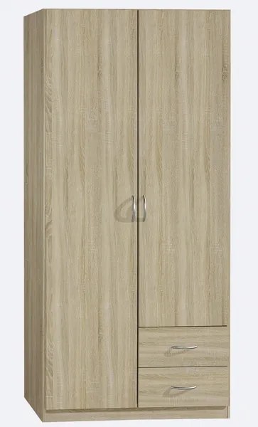Šatníková skriňa Case, 91 cm, dub sonoma