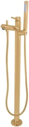 Vaňová batéria RAV SLEZÁK Seina so sprchovacím setom kartáčovaná zlatá SE949.5ZK