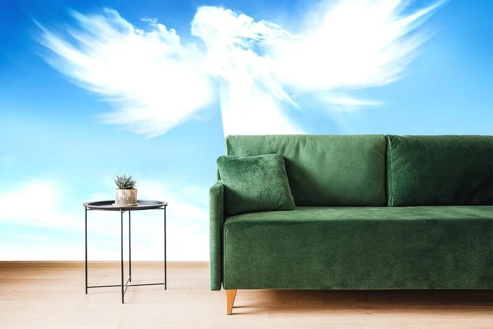 Samolepiaca tapeta podoba anjela v oblakoch - 375x250