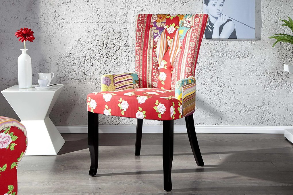 Kreslo Cordoba patchwork