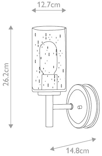 Elstead HK-COLLIER1 - Nástenné svietidlo COLLIER 1xE27/100W/230V