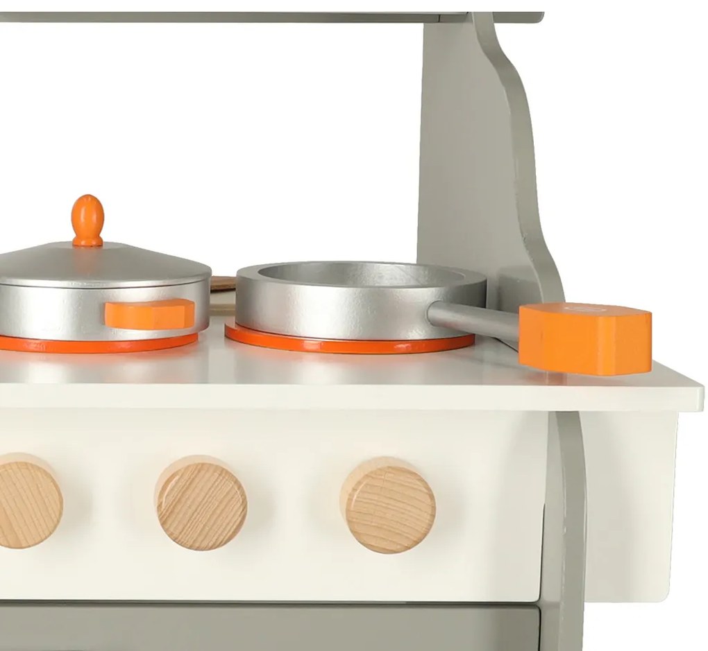 KIK MDF drevená kuchynka pre deti veľká rúra