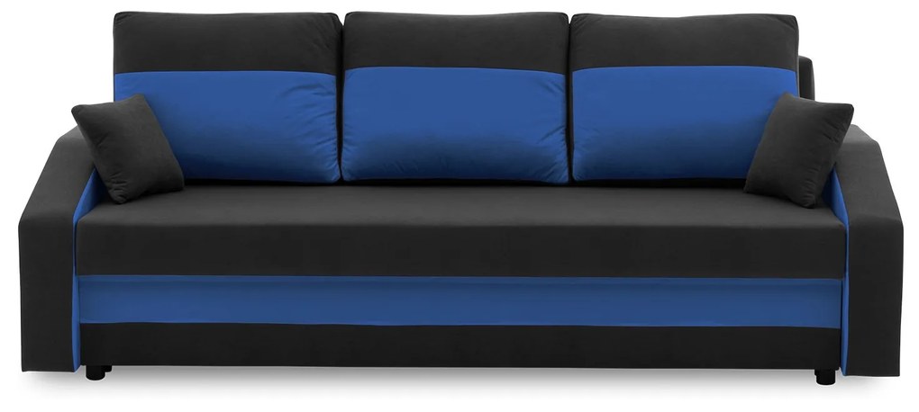 Veľká rozkladacia pohovka HEWLET PLUS color Čierna + žltá