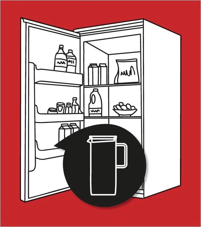 SIMAX FRIDGE DŽBÁN 1,25L HNEDÝ