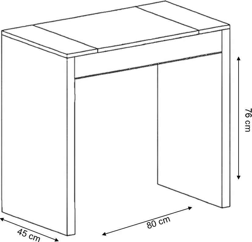 Stolík na kozmetiku Yolu biely