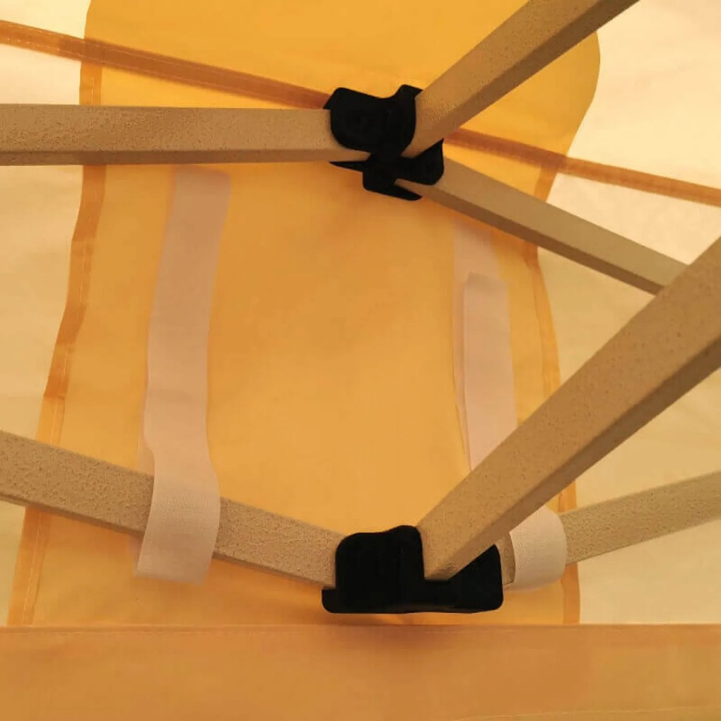 BRIMO Nožnicový Altánok 2x2 m Oceľ | Profi Zázemie Postavené za 45s - s 3 stenami - Červená 6