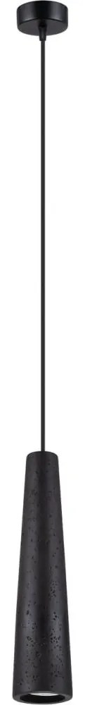 Sollux SL.1355 - Luster na lanku ELECTRA 1xGU10/10W/230V betón/čierna