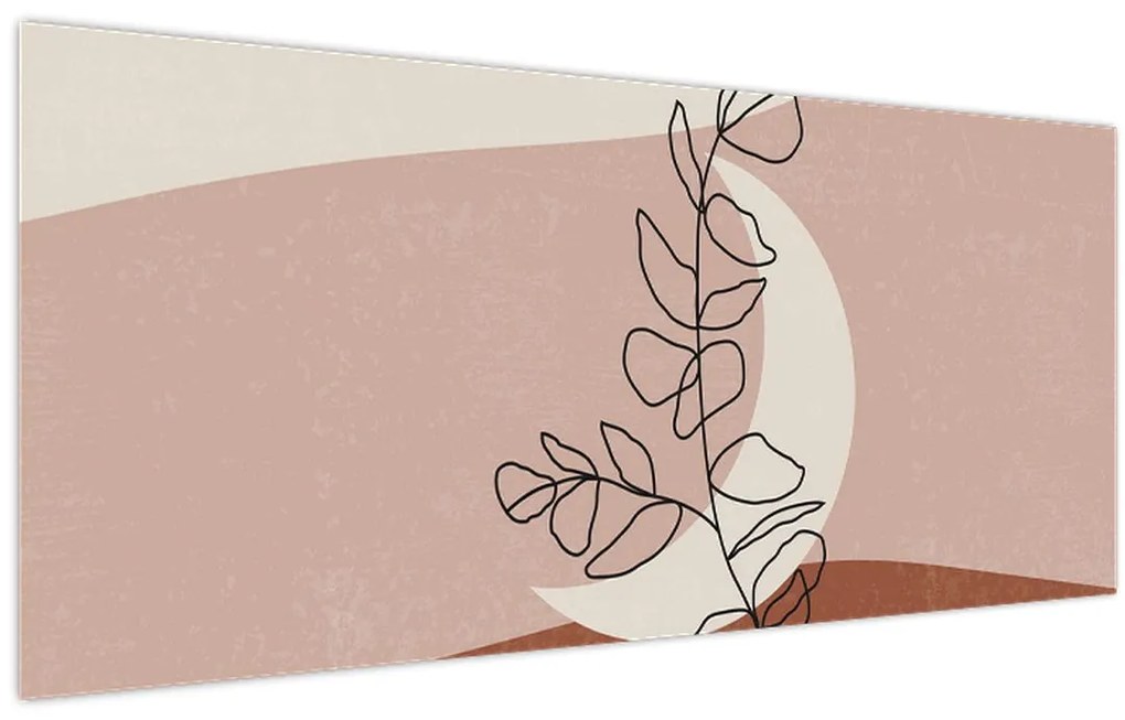 Obraz - Boho listy N⁰2 (120x50 cm)