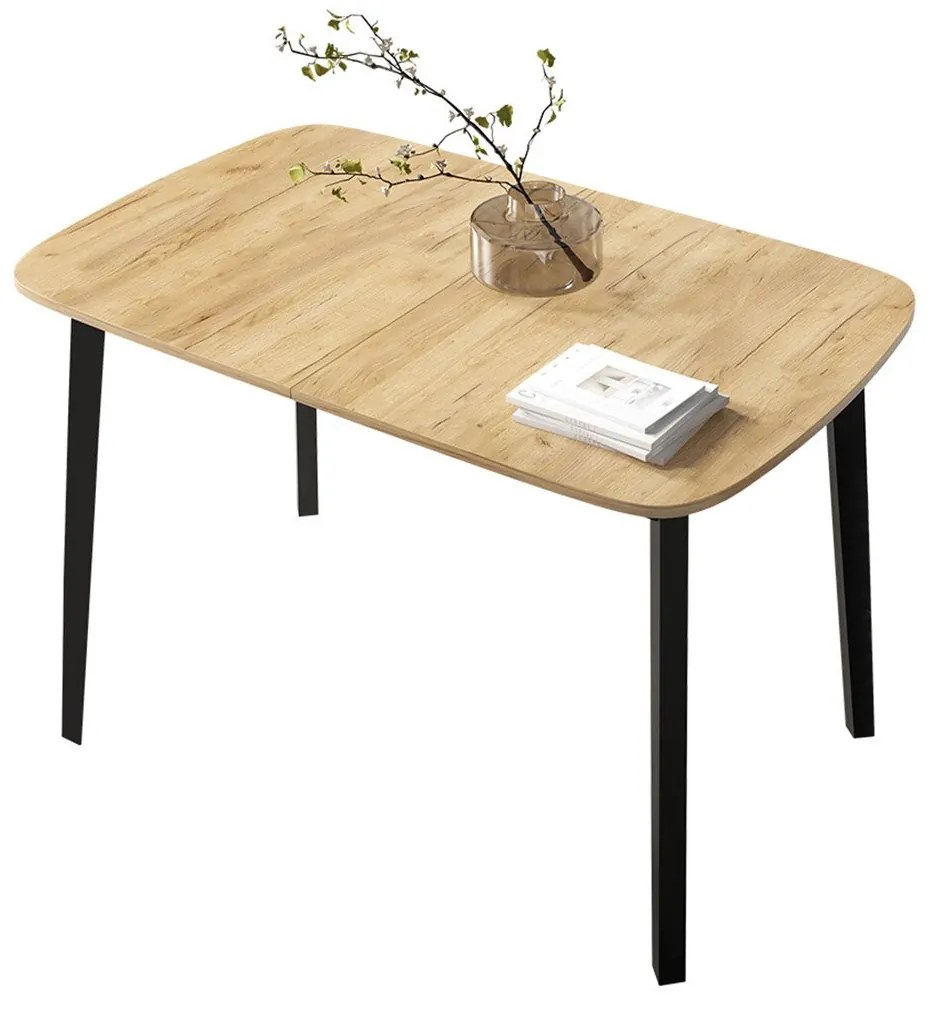 Jedálenský stôl Grazpen S 130x80, Farby:: biela / čierna