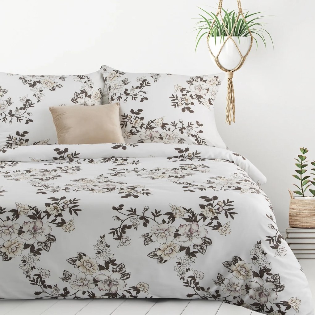 OBLIEČKY Z MIKROVLÁKNA INGA 140X200 CM, 1KS 70X80 CM KVETY