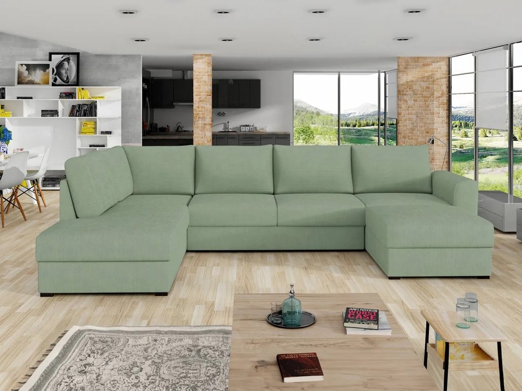 Sedacia súprava Szafran, Dostupné poťahy: ekokoža Soft 017 + Lux 06, Strana: ľavá