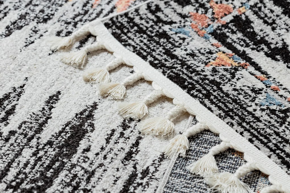 Moderný koberec BELLE BR23A čierno / ružový