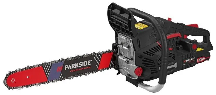 Parkside Performance® Benzínová reťazová píla s elektrickým štartovaním Ppbks 56 A1 + Náhradné pílové reťaze PEK 18 A1 – 18" – 1,5 mm, 2 kusy (800010865)