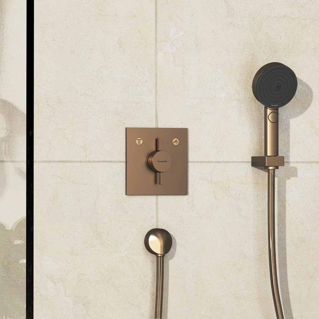Hansgrohe DuoTurn E, batéria pod omietku pre 2 spotrebiče, kartáčovaný bronz, HAN-75417140