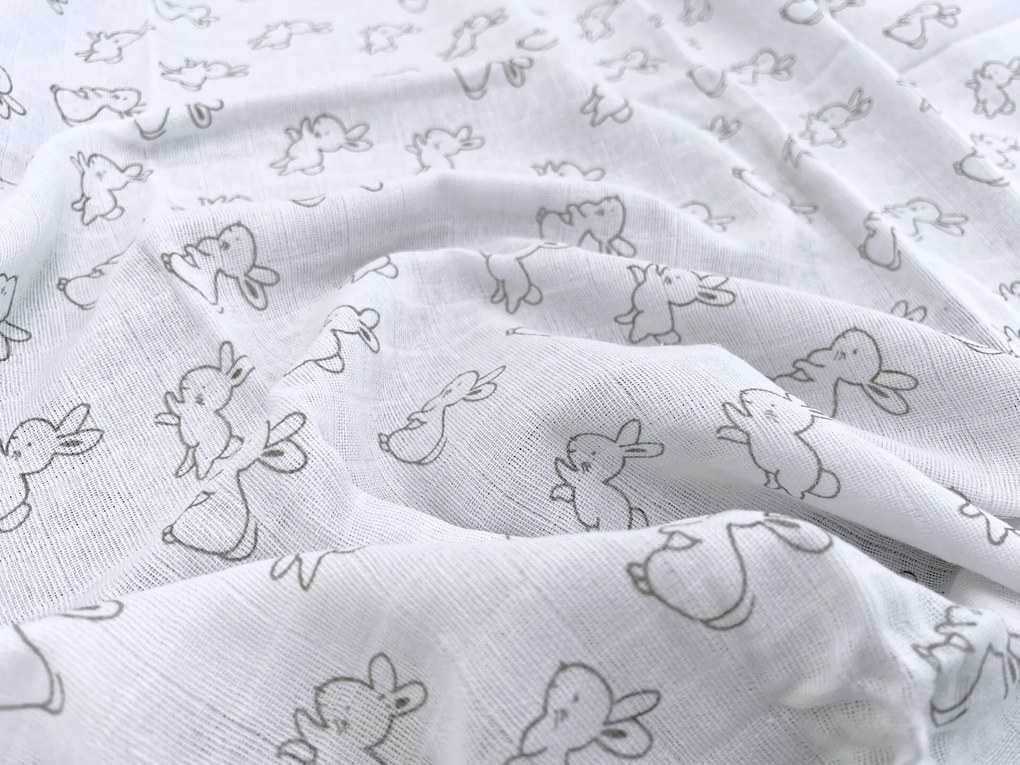 Bavlnená plienka Smelý zajko | 90x100