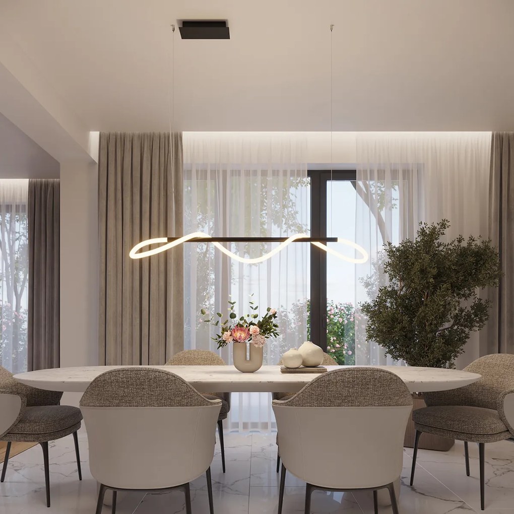 Závesné LED svietidlo Galakse 148, 1x LED 20w, 2700-6500k, b