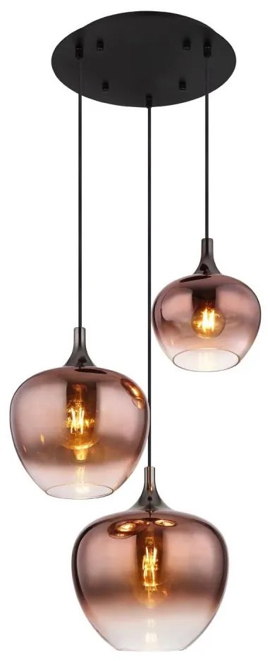 Globo 15548-3HG - Luster na lanku MAXY 3xE27/40W/230V medená