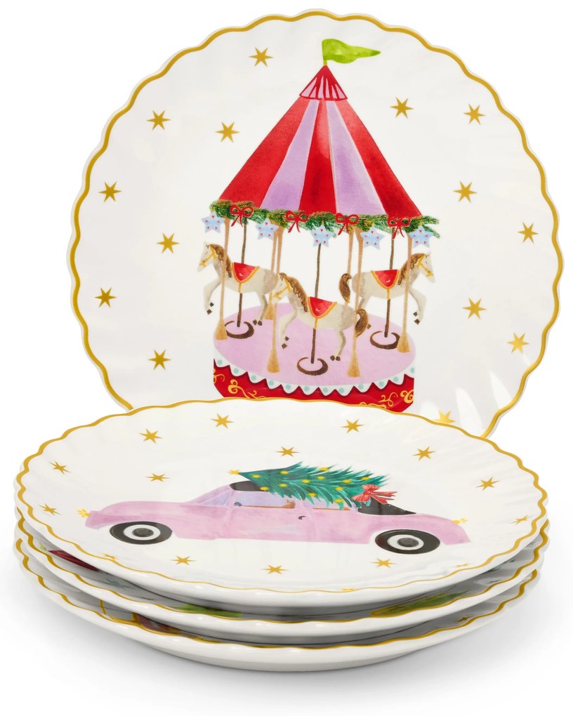 Dezertné taniere, 4 ks