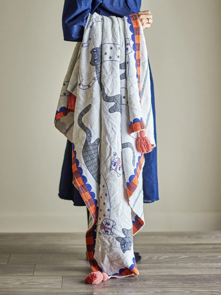 Bloomingville Prehoz z recyklovanej bavlny Missy 130 × 155 cm