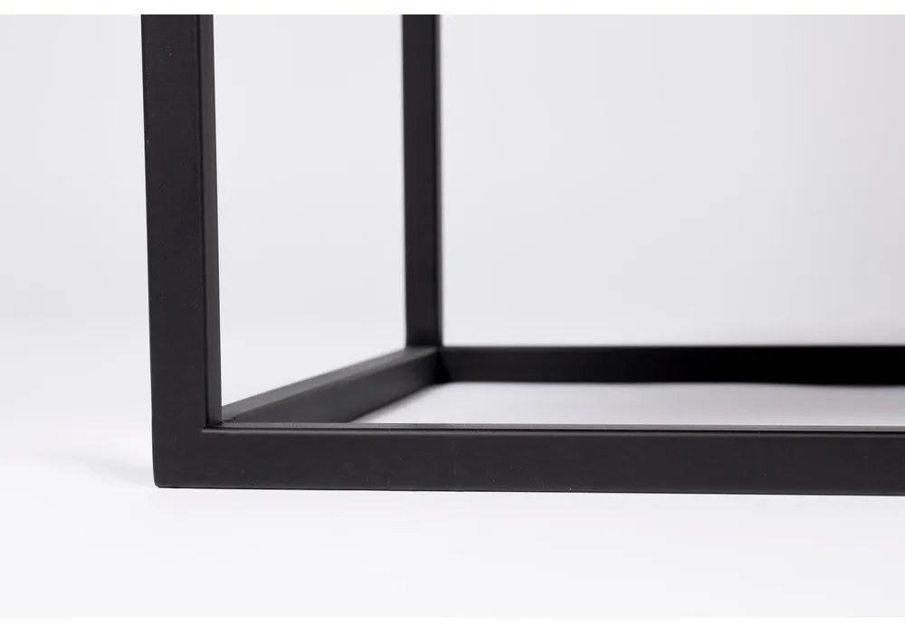 Čierna ratanová vysoká komoda 70x145 cm Guuji - White Label