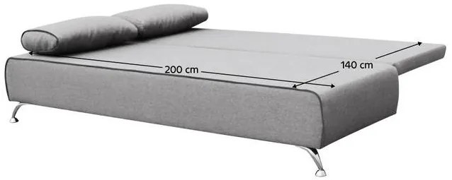 Rozkladacia pohovka TYMON- sivá