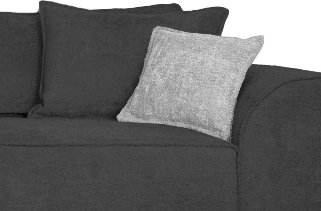 Pohovka John, antracitová látka so štruktúrou