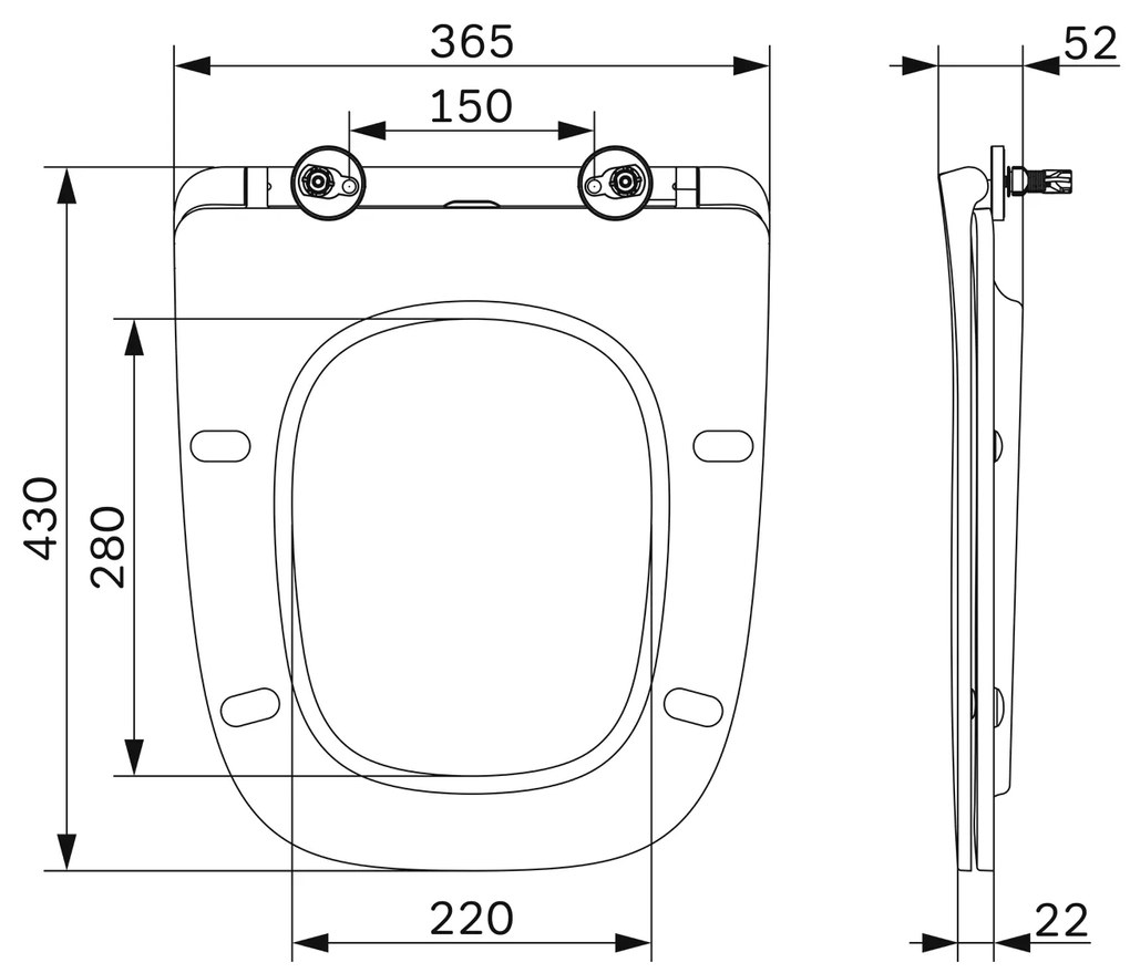 Toaletné sedadlo AM.PM X-Joy CXA7851WH s Microliftom, biele