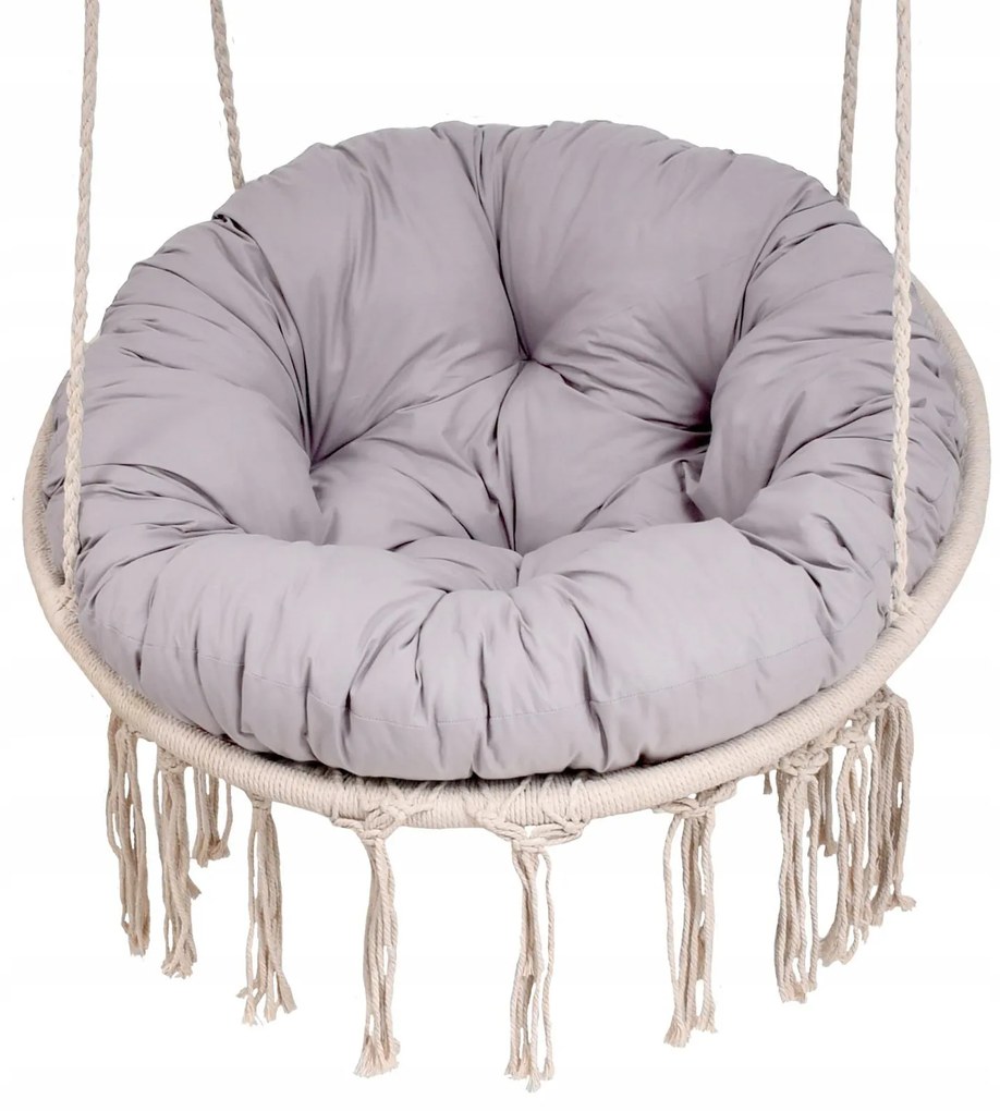 Sedací MAXI vankúš 100x15 cm do závesného kresla - svetlo šedý