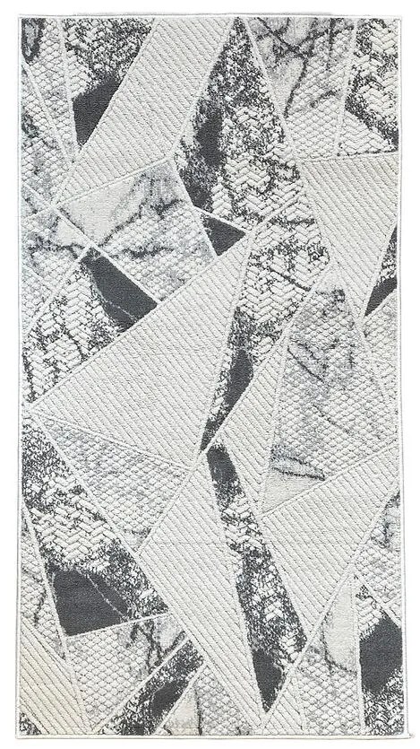 Koberec Merlyne 0,8/1,5 E557A SGZ58 krémový/tmavosivý