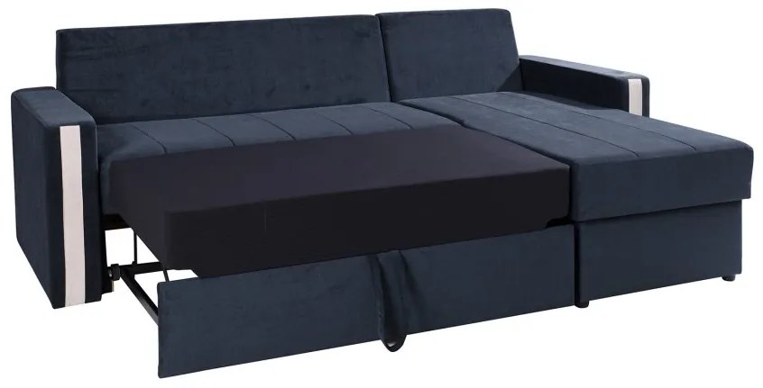 Rohová sedacia súprava Desmo, sivá/tyrkysový Cashmere, ľavý roh
