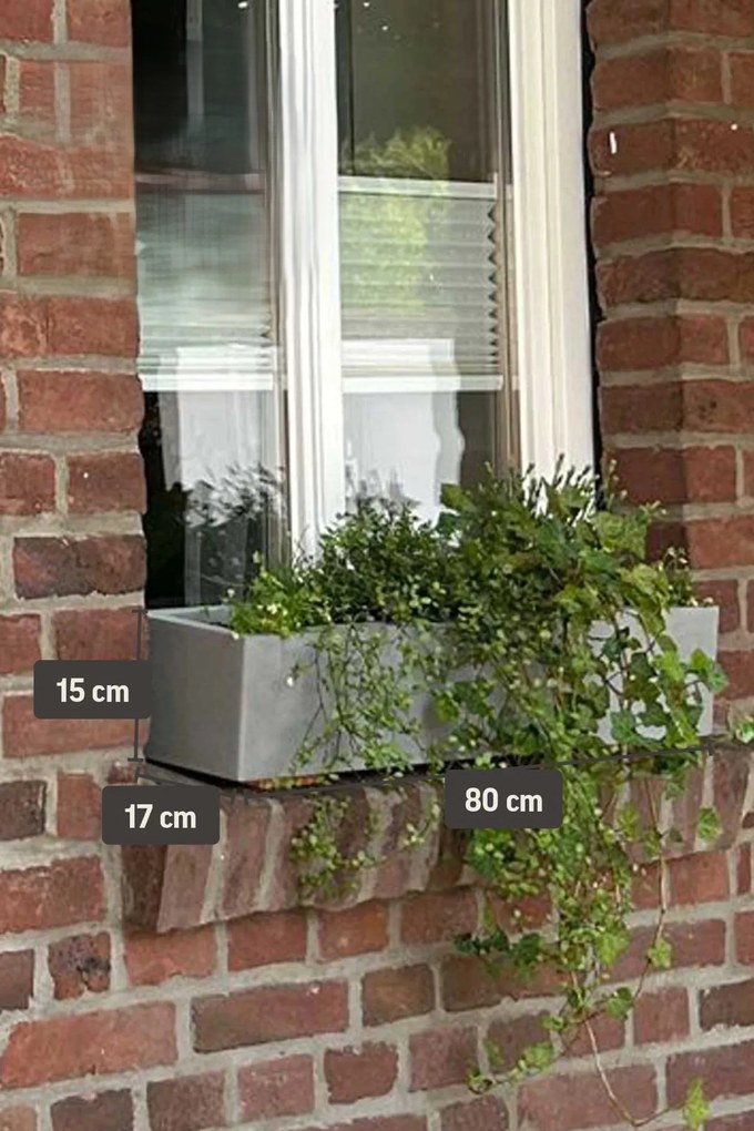 Hrantík FLOBO, sklolaminát, šírka 80 cm, betón - design