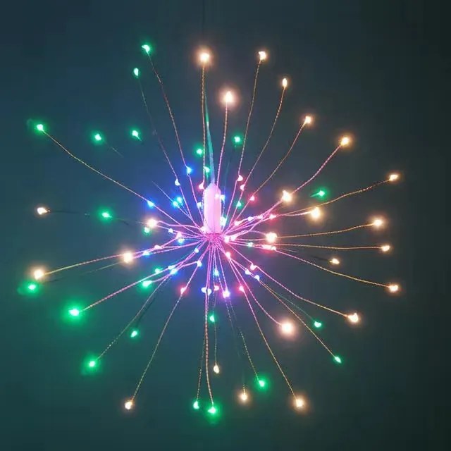 LED dekoratívne svetlo ohňostroj, Firework, na batérie, rôzne farby na výber Farba: Rôznofarebná