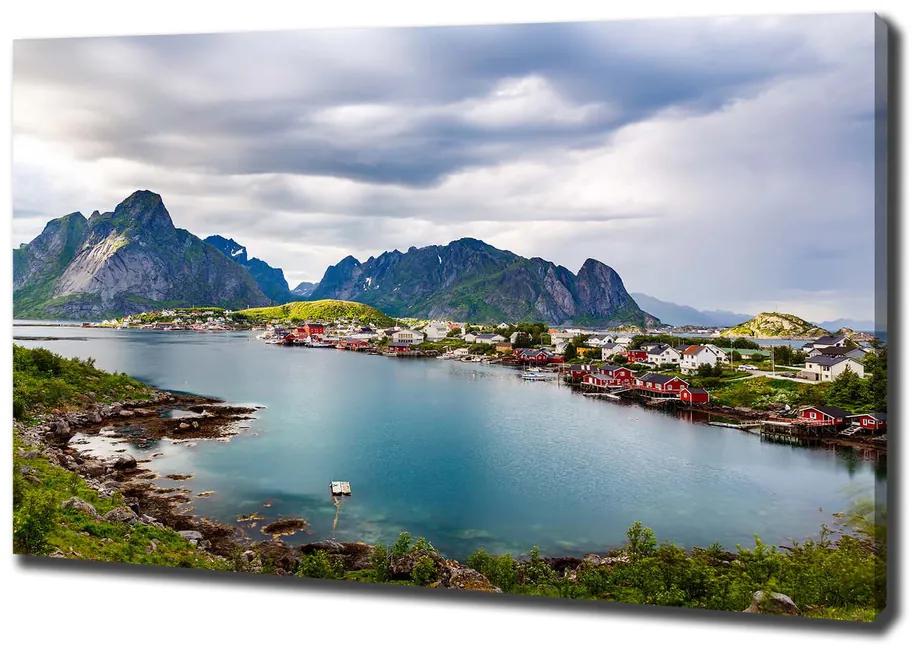 Moderný fotoobraz canvas na ráme Lofoty v Nórsku pl-oc-100x70-f-151856257
