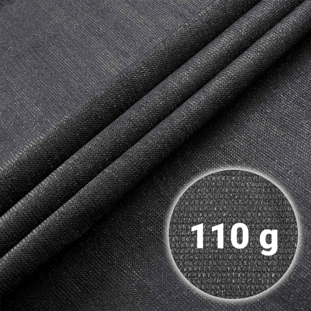 Tieniaca sieť 1,5x50 m 110g/m2 + 50 svoriek PLONOS 454300 - sivá