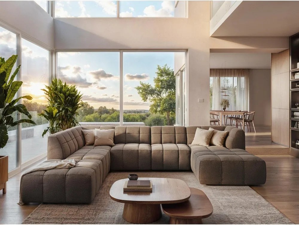 Zelená pohovka z textílie buklé 180 cm Aloha – Makamii