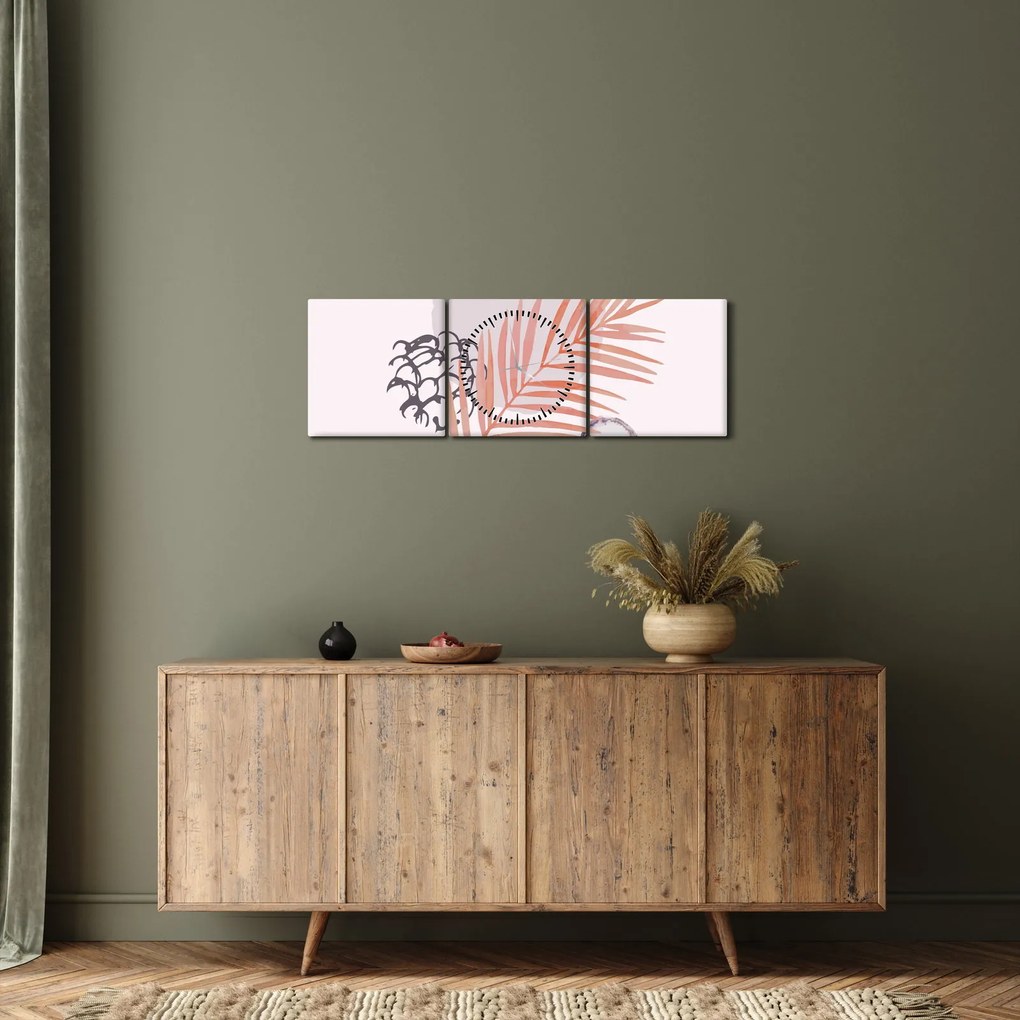 Obraz - Fialový minimalizmus N⁰3 (s hodinami) (90x30 cm)