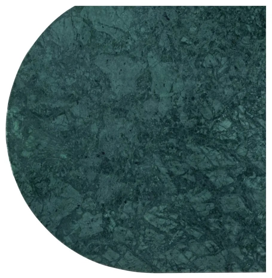 Tmavozelený mramorový konferenčný stolík 34x58 cm Nusa – Hübsch