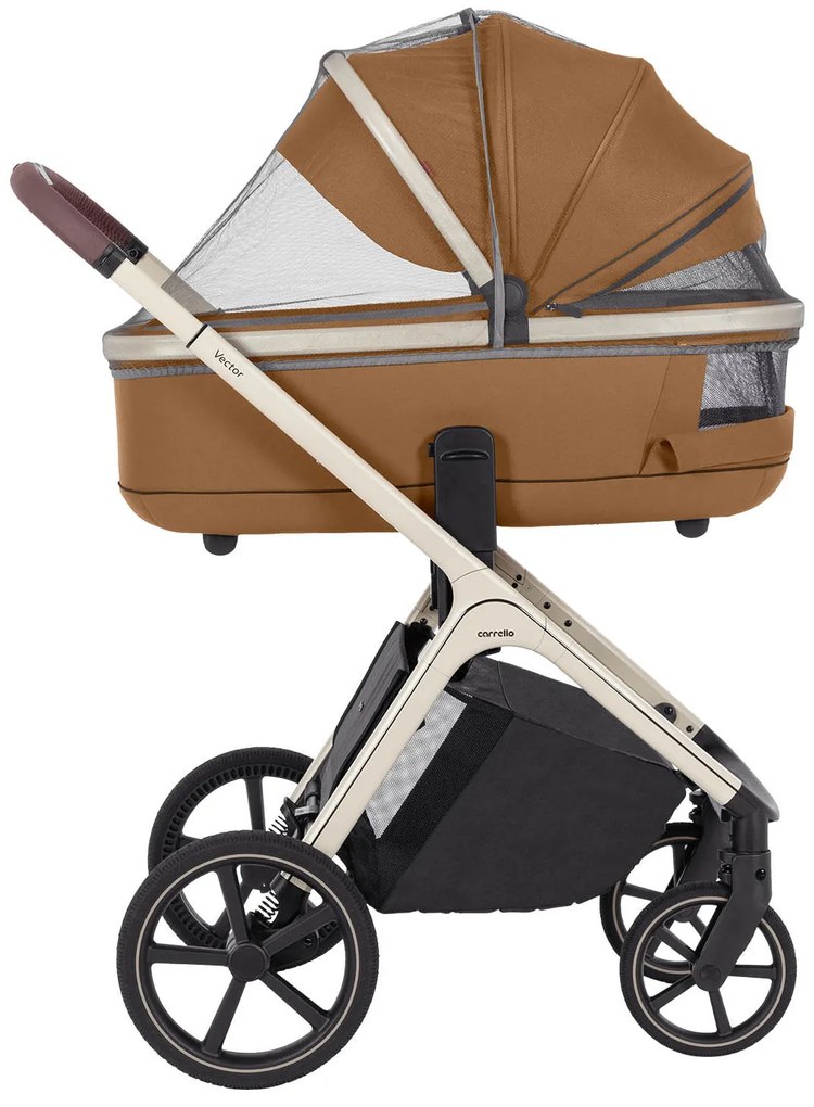 Detský kočík 2w1 CARRELLO Vector CRL-6550 Coral Beige