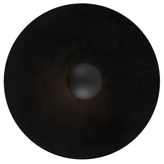 Stropné svietidlo čierne ploché tienidlo čierne 45 cm - Combi