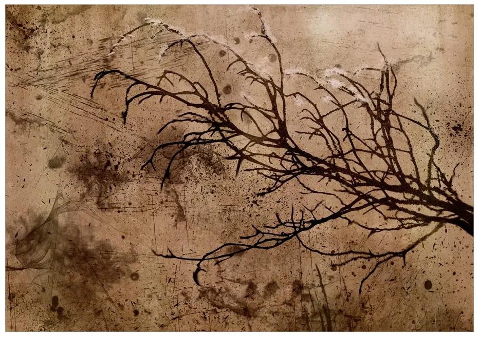 Samolepiaca fototapeta - Hrubý čerešňový strom 196x140