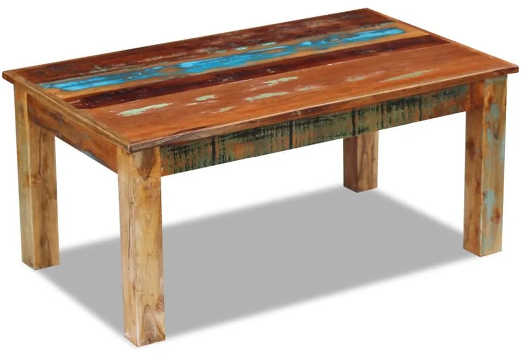 vidaXL Konferenčný stolík z recyklovaného dreva, 100x60x45 cm