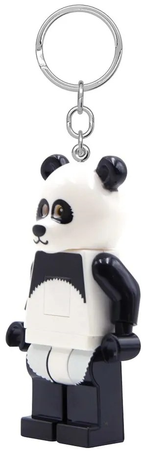 Čierno-biela kľúčenka so svietidlom Iconic Panda – LEGO®