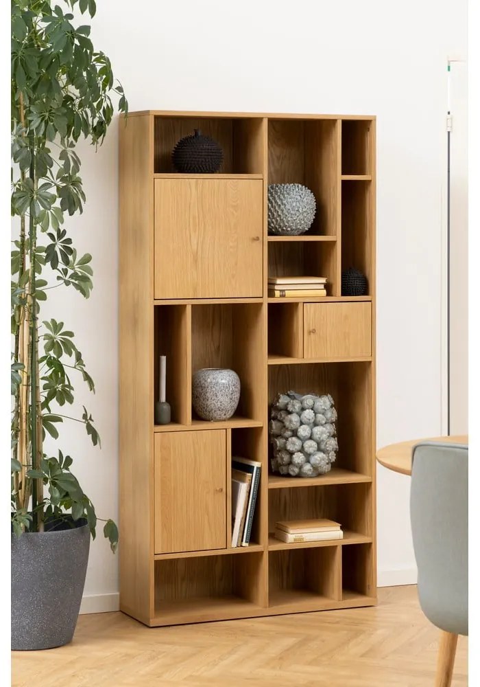 Knižnica v dekore duba v prírodnej farbe 90x180 cm Rangoon – Actona