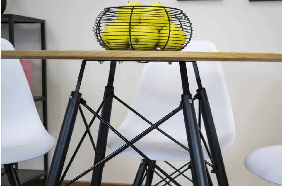 TRENDIE Jedálenský stôl EDDIE 90 cm dub